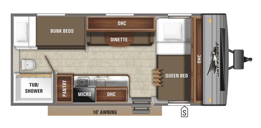 bunkhouse travel trailer under 5000 lbs