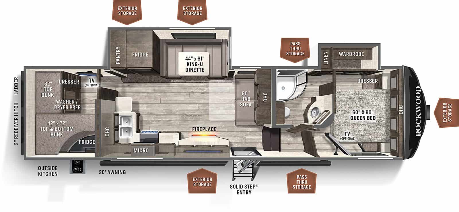 10 Amazing 5th Wheel Bunkhouse Floor Plans - Team Camping