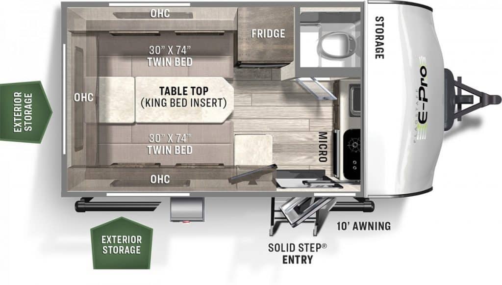 mini travel trailer with bathroom